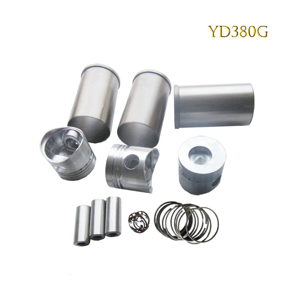 

Pistons, rings, pins, liners and circlips for Yangdong YD380G ( Direct injection type)