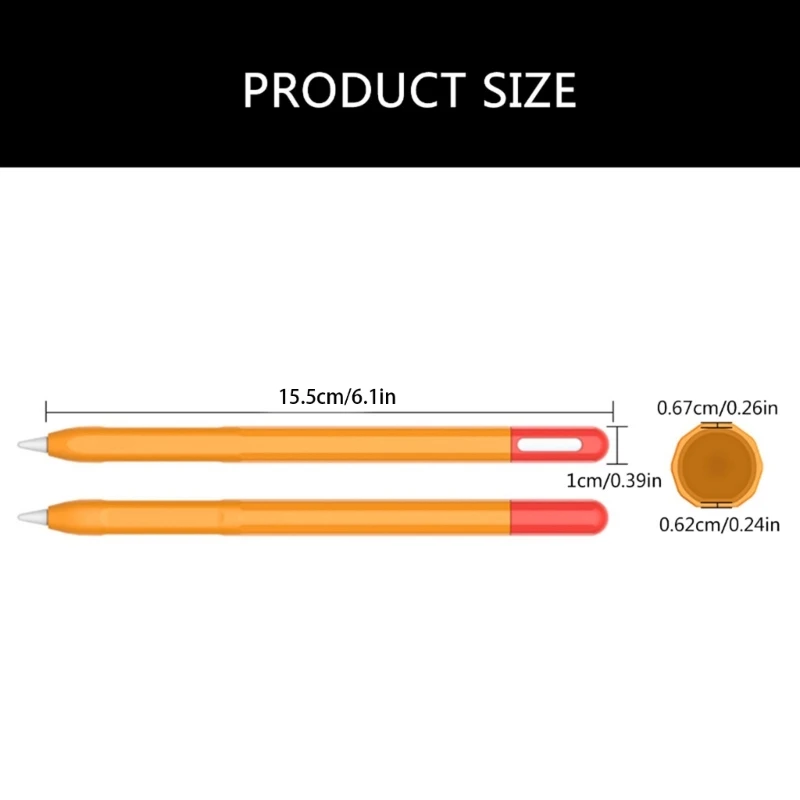 462E カスタマイズ可能なシリコン スタイラス プロテクター 鉛筆用保護アクセサリー