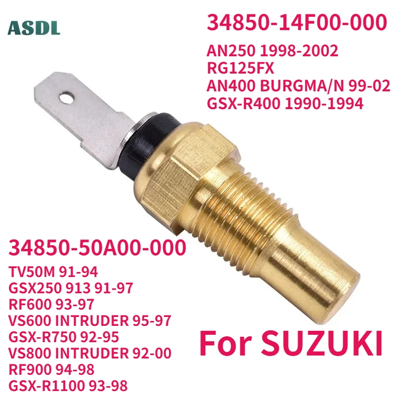 Moto Water Temperature Thermostat Switch Sensor for SUZUKI AN250 AN400 GSX-R400 GSX250 VS600 VS800 INTRUDER GSX-R750 GSX-R1100