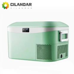 Car refrigerator 12.8L compressor refrigerated freezer car home dual-use mini portable single door