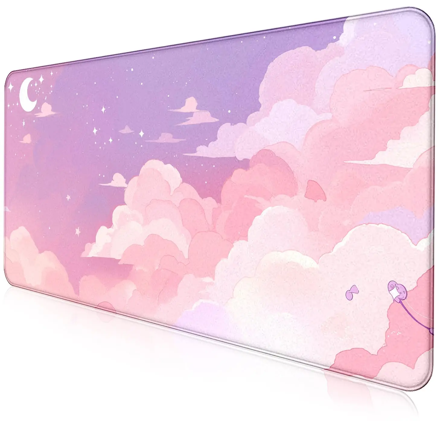 White Clouds Mouse Pad Kawaii Cute Mousepad Desk Mat Gaming Laptop Office Carpet Keyboard Mechanical Gamer Keyboard Mouse Mats - Detail 1