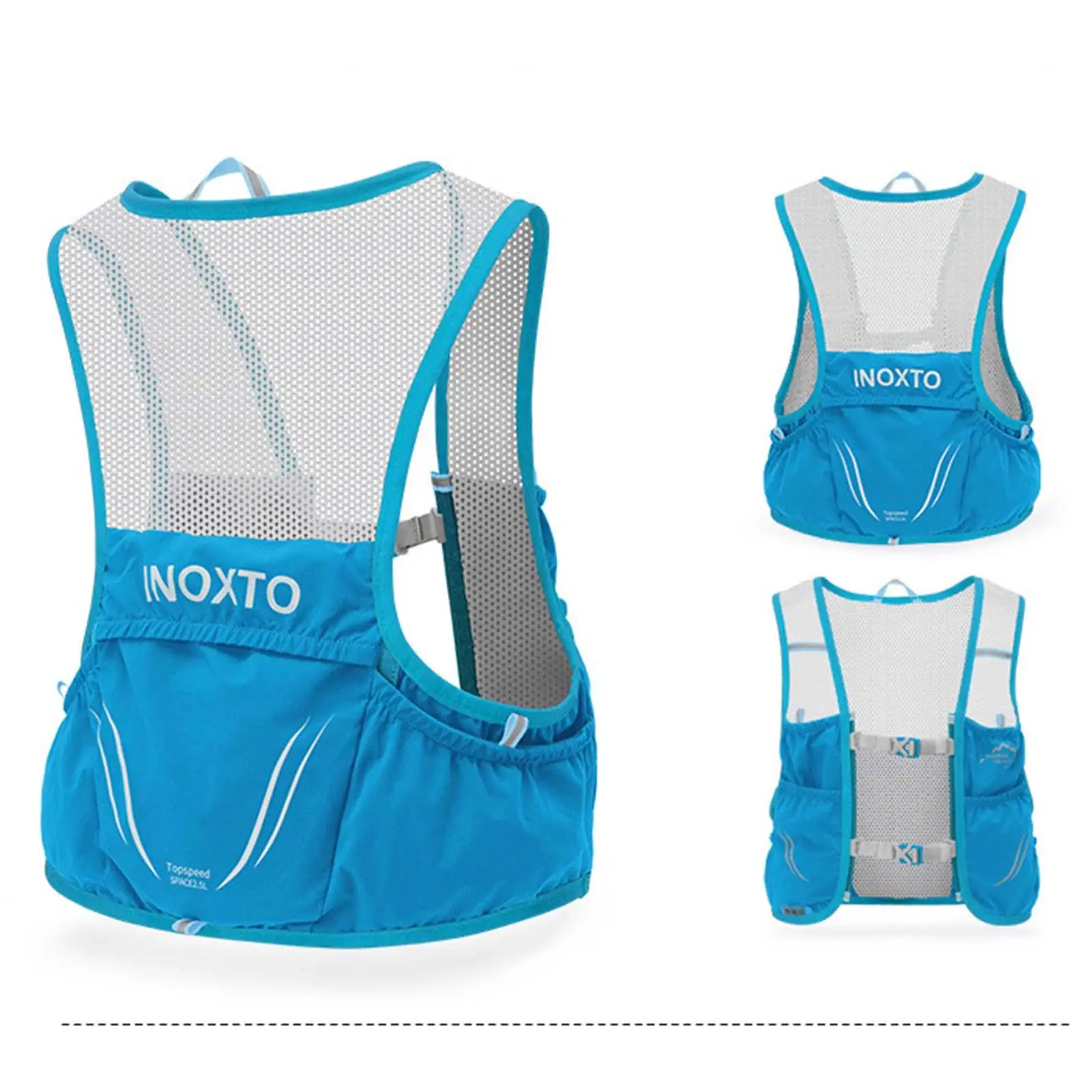 Trail Cycling Race Sports Backpack Hydration Water Bag Vest with Pockets for Phone Keys Snacks Compact Breathable Fit