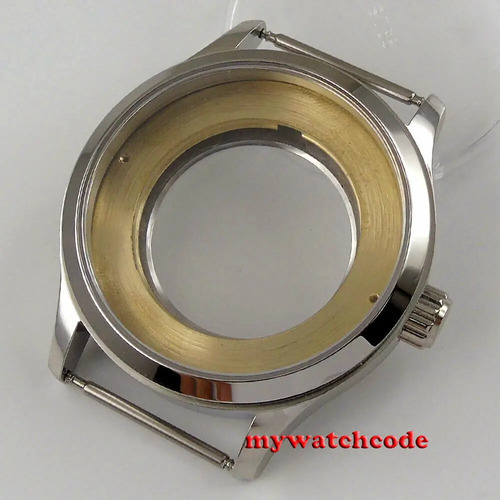 

42mm 316L SS Sapphire Glass Automatic Watch Case Fit ETA 2836 Miyota 8215 821A MOVEMENT