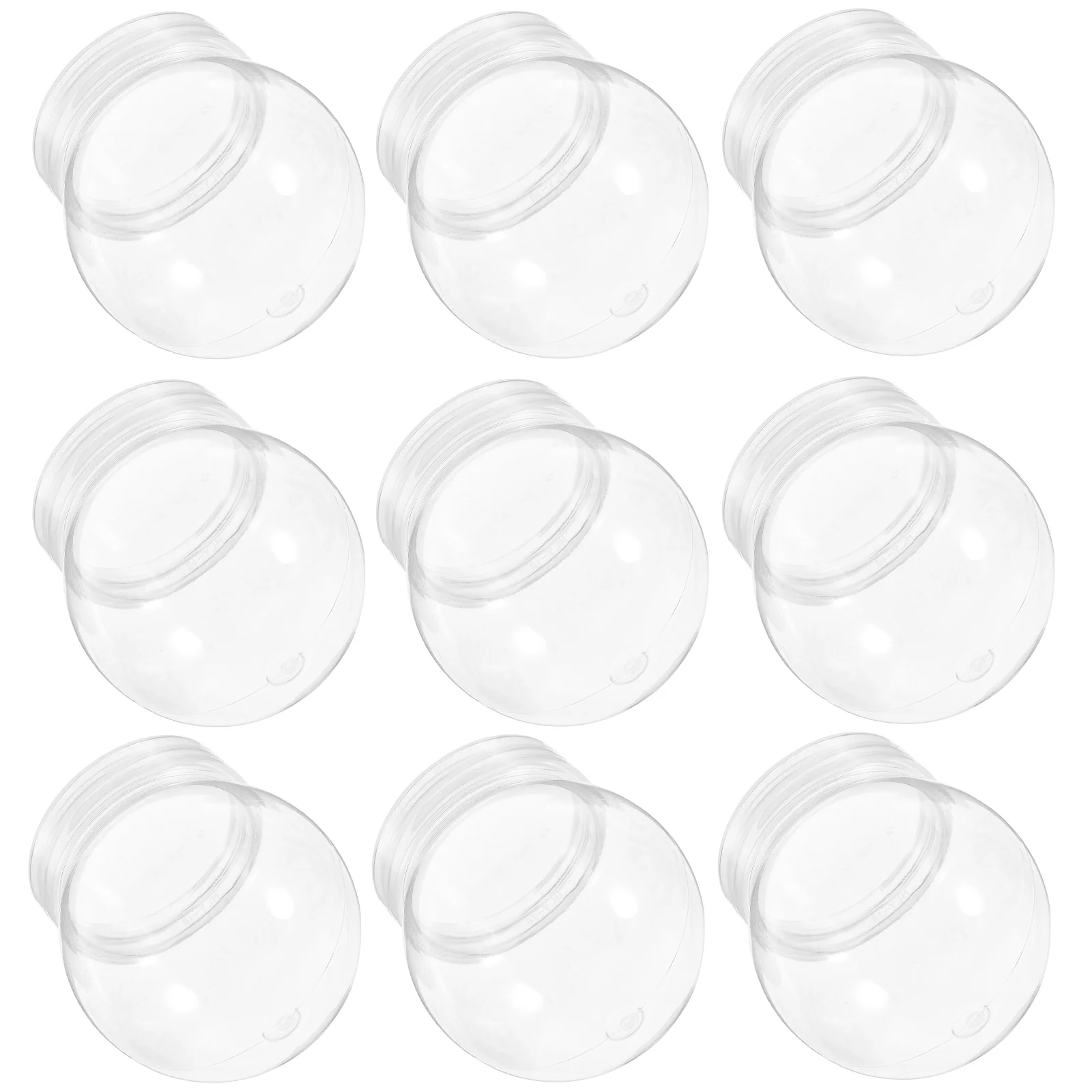 

24 Pcs Snow Globe Empty Water Globes Clear Ornaments Toy Plastic Crafts Making DIY Round Child