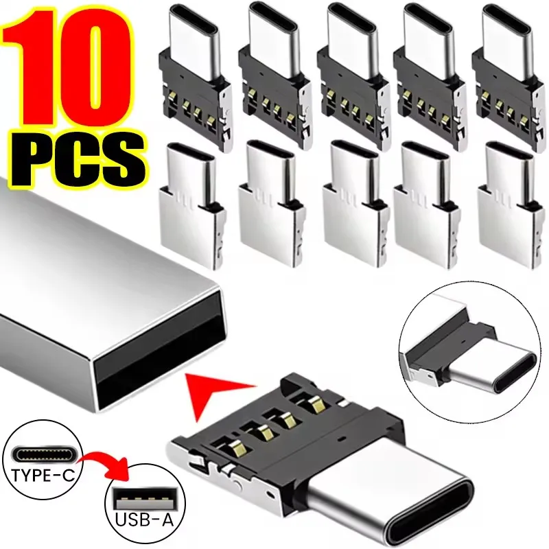 20-1pcs Portable USB C OTG Connector Adapter USB Male To Type-C Data Connector Type C To USB OTG Adapters for Macbook Samsung