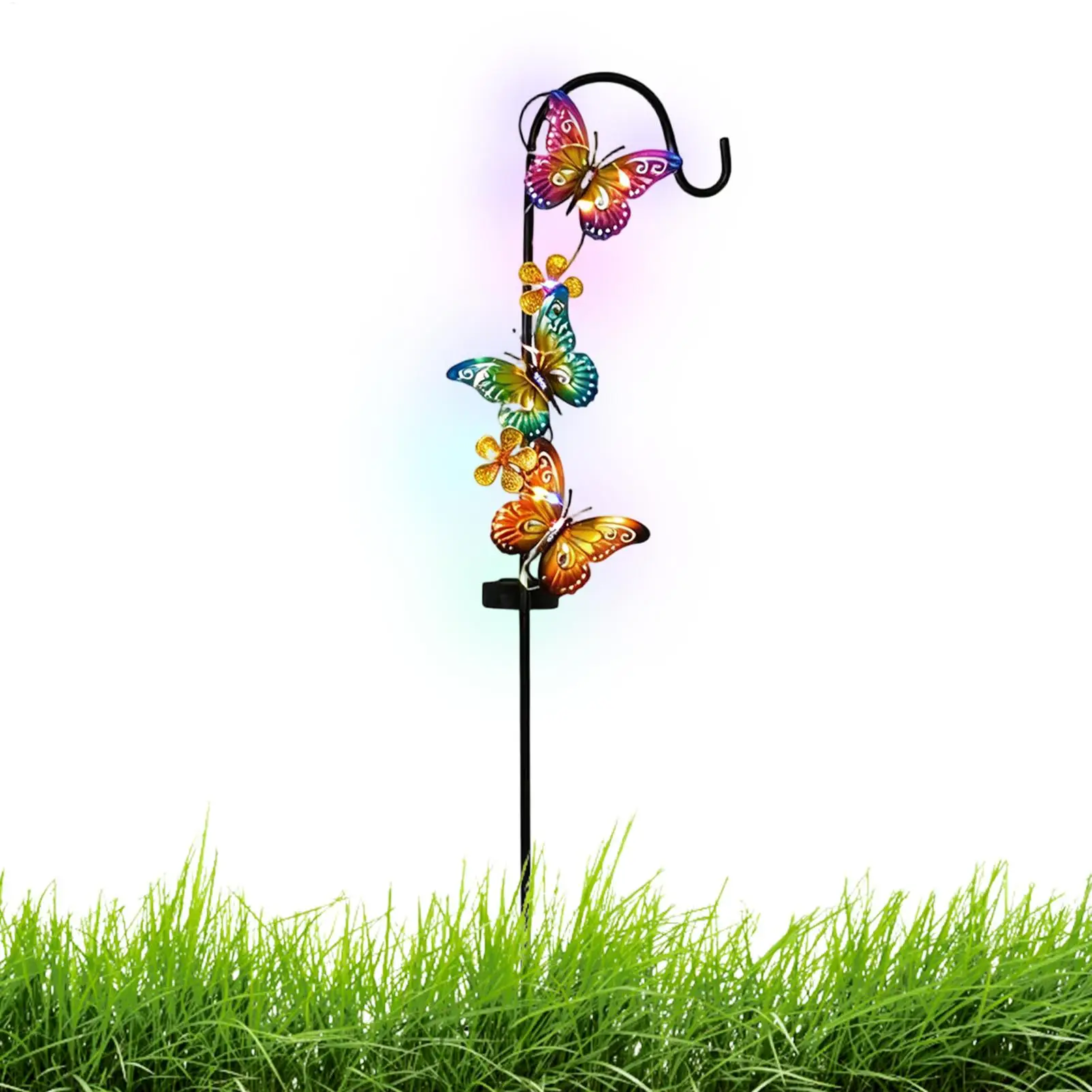 Solar Lights Outdoor Butterfly Design Landscape Waterproof Lawn Lamp Solar Garden Lights Outdoor For Pathway Outside Lawn Patio