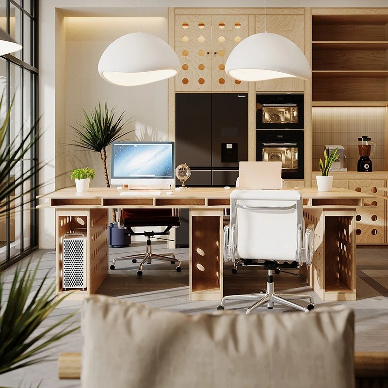 Cave board office computer desk rectangular workbench desk workstation negotiation conference table