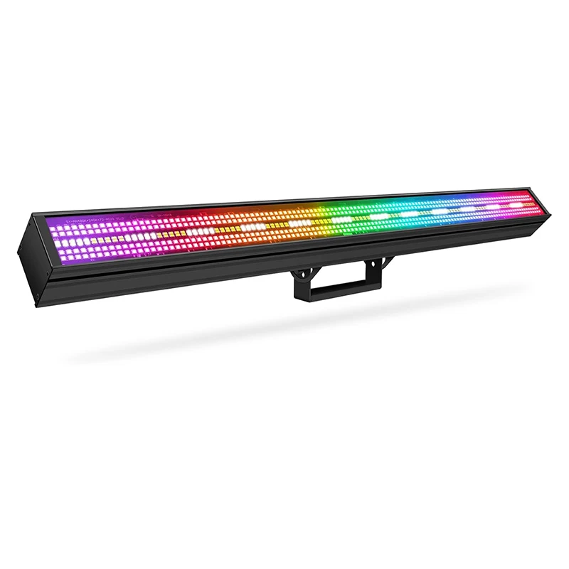 2er-Pack 200W Bühnen-Stroboskop-Lichtleiste 720LED RGBW DJ-Lichter DMX-Steuerung 72 Steuerbare Segmente Stroboskop-Effekte für Clubs Hochzeiten Partys Konzerte Beleuchtung