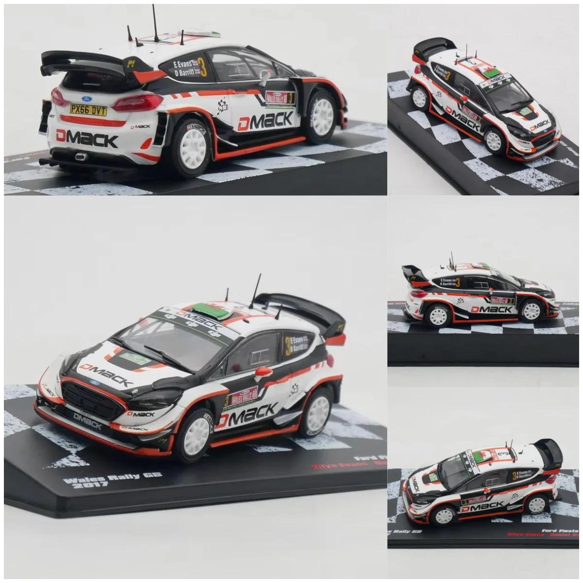 

Ixo Diecast 1:43 Scale WRC 2017 Rally Car Alloy Car Model