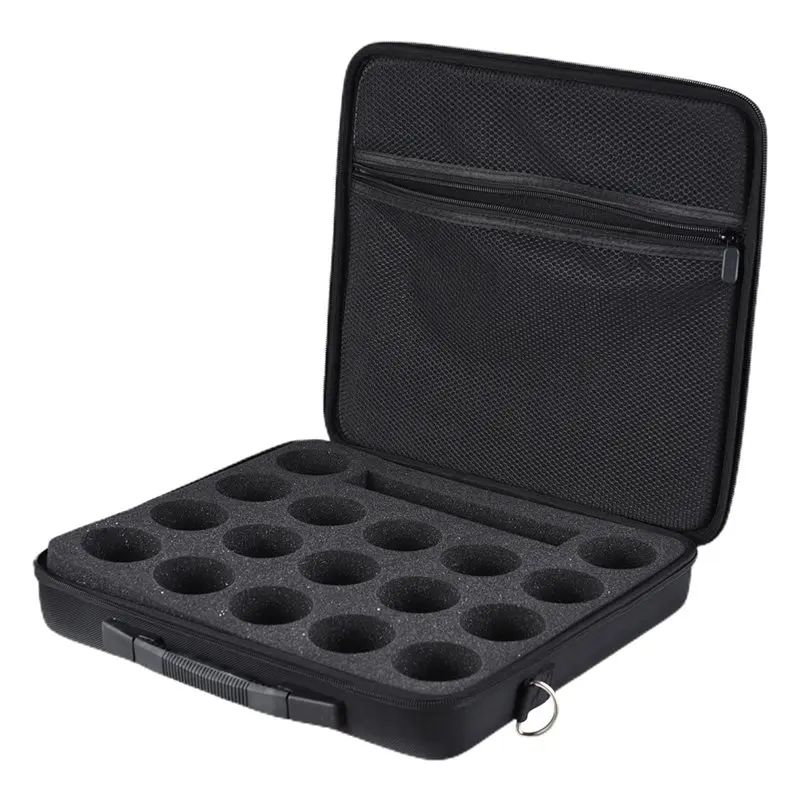 

XSXS-Pool Ball Bag Case For Hold 17 American Balls Black Eight Ball Storage Bag Canvas Foam Billiard Accessories