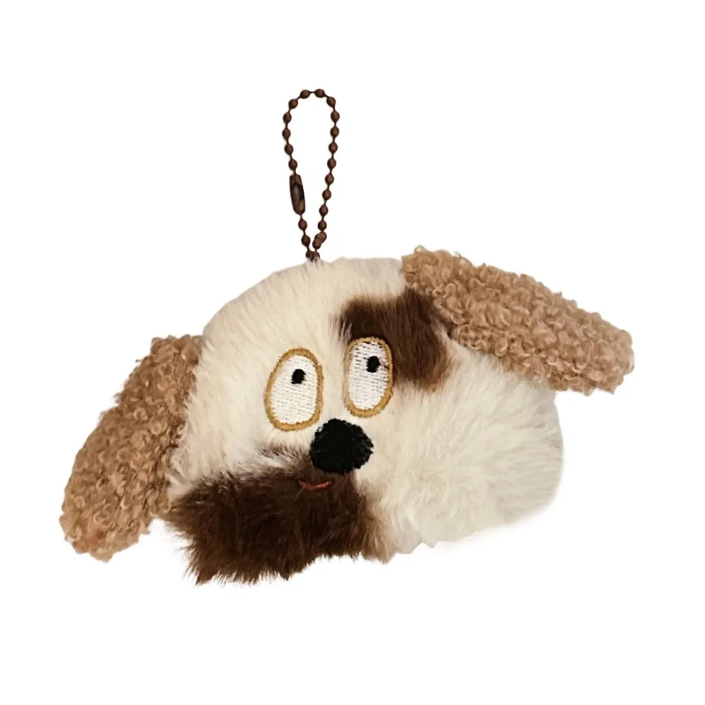 

New Plush Spotted Puppy Keychain Creative Gift Bag Pendant Bag Accessories