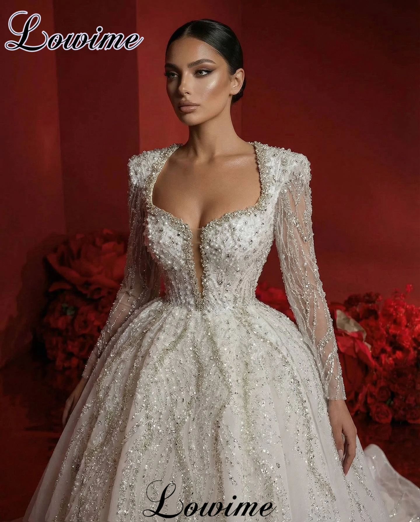 New Elegant Wedding Dresses 2026 Long Sleeves Formal Wedding Gowns Chapel Brides Dresses For Women Vestido Blanco Customized
