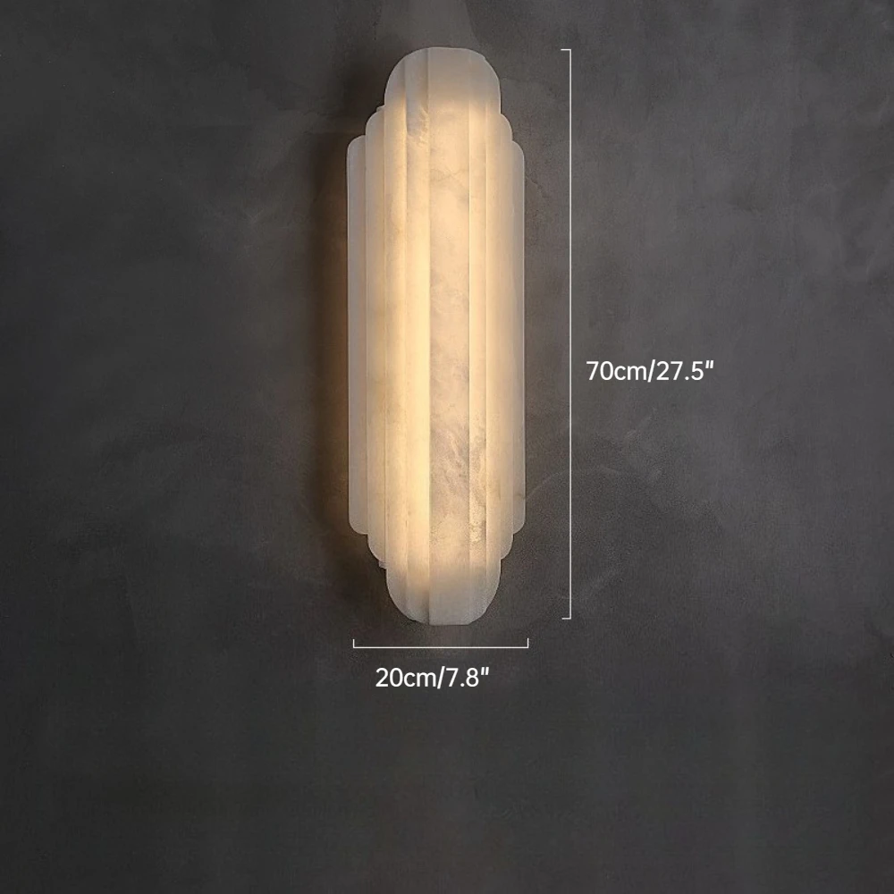 Spaanse wandlamp van natuurlijk marmer voor villa, woonkamer, slaapkamer, nachtkastje, gang, trap, wandlamp, art deco achtergrond, nachtlampje