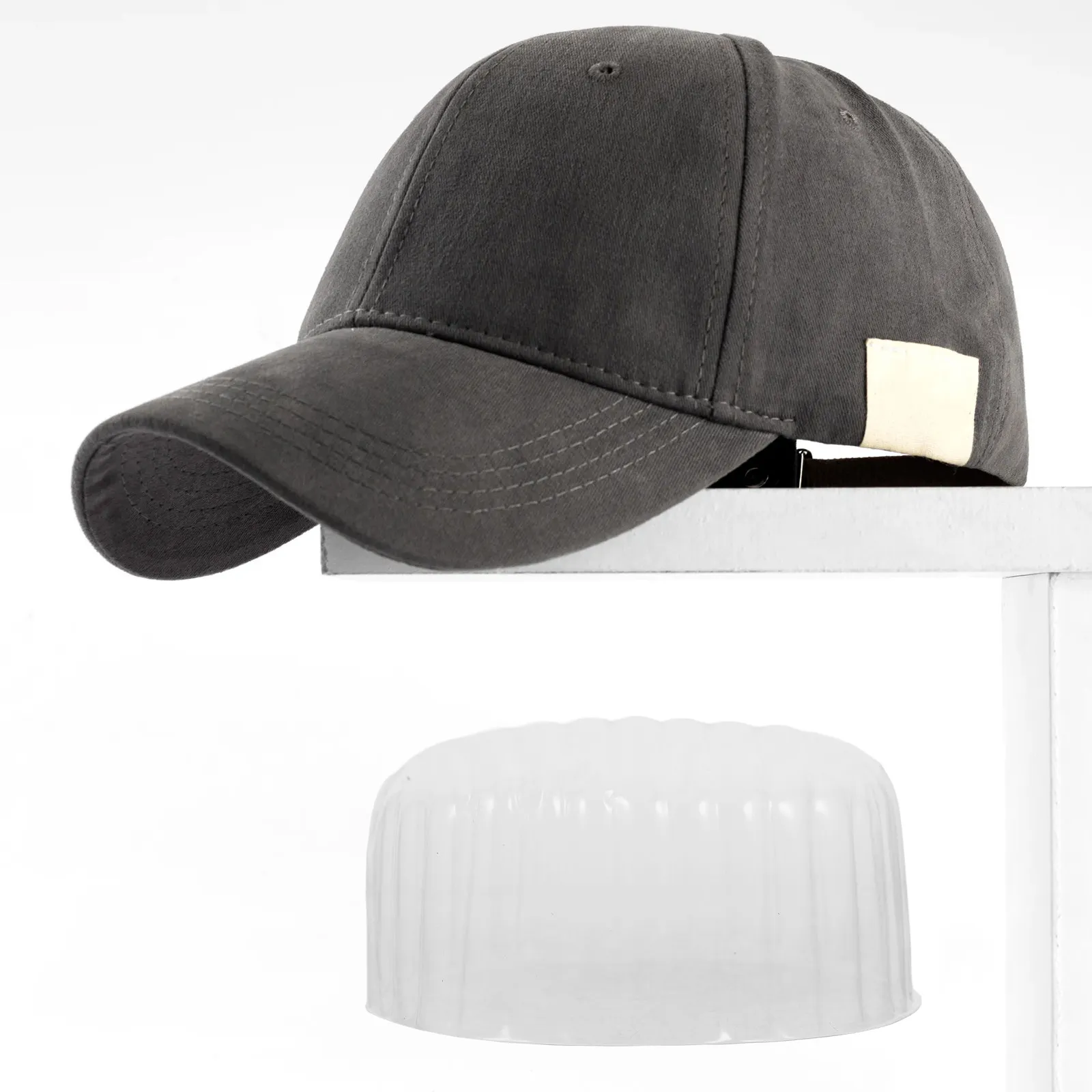 20Pcs Hat Inner Supports PVC Baseball Cap Shapers Storage Inserts Flexible Washable Reusable Hat Display Holders Cap Racks