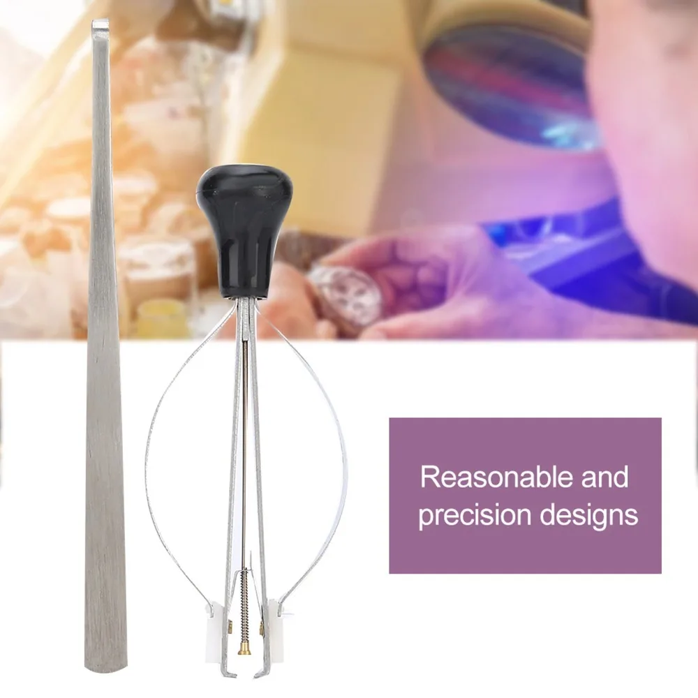 2 pcs Durable Steel Construction Watch Hand Remover Plastic Tip Plunger Puller Watch Repair Tool Jewelry Repair