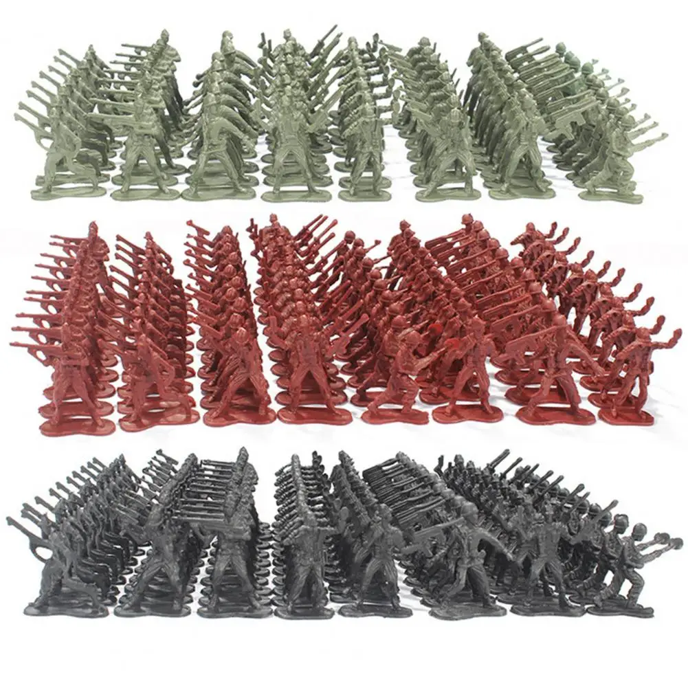 

60% Hot Sales ! 100Pcs Soldier Model Toys Men Toy Soldiers Playset for Imaginative Play Educational Projects for Kids