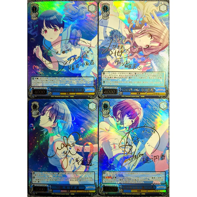 Anime Weiss Schwarz DIY ACG kisaragi Chihaya Makise Kurisu Tohsaka Rin Boys Play Toys Collectible Cards Christmas Birthday Gifts