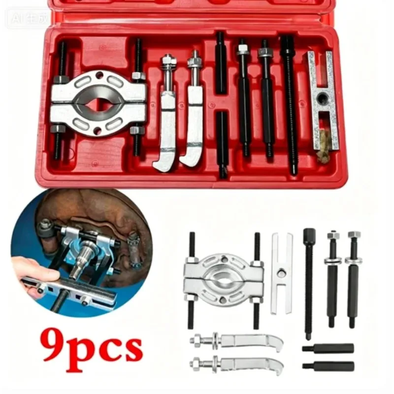 

Bearing Puller Tool Set Manual Puller Removal Tool for Motorcycle Bearings Blind Hole Internal 2-Jaw 3-Jaw Kit