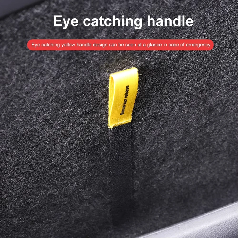 

​2pcs For Tesla Model Y Rear Door Mechanical Switch Handle Emergency Opening Puller Handle Unlock Button Car Accessory