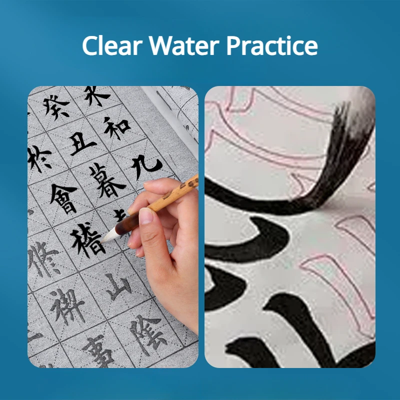 Water Writing Cloth Thickened Introductory Copying Regular Script  Water Magic Writing Calligraphy Paper Students Calligraphy