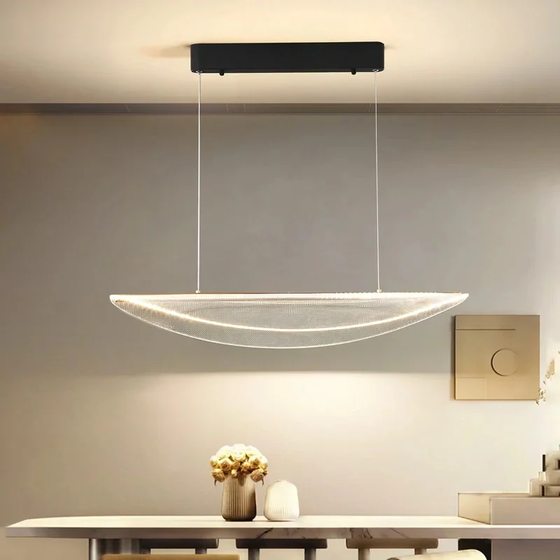 Modern Minimalism Acrylic Led Pendant Lamps Living Dining Room Chandelier Indoor Lighting Home Decor