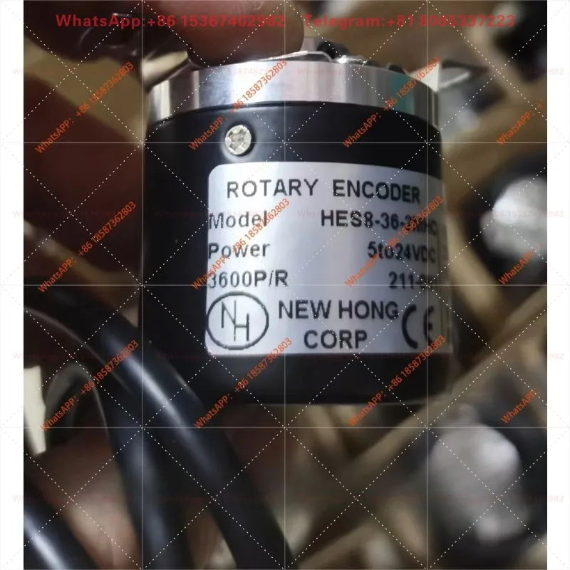 24V Hollow Shaft Incremental Rotary Encoder 3600 lines/pulse, push-pull output HES8-36-2MHT