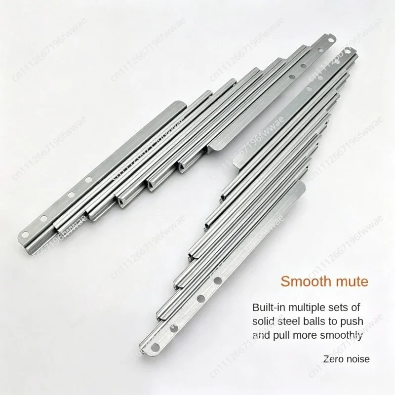 Concealed 1.8-2.5M Telescopic Table Rail – Aluminum Alloy Folding Extendable Slide Mechanism for Multi-Function Dining Tables