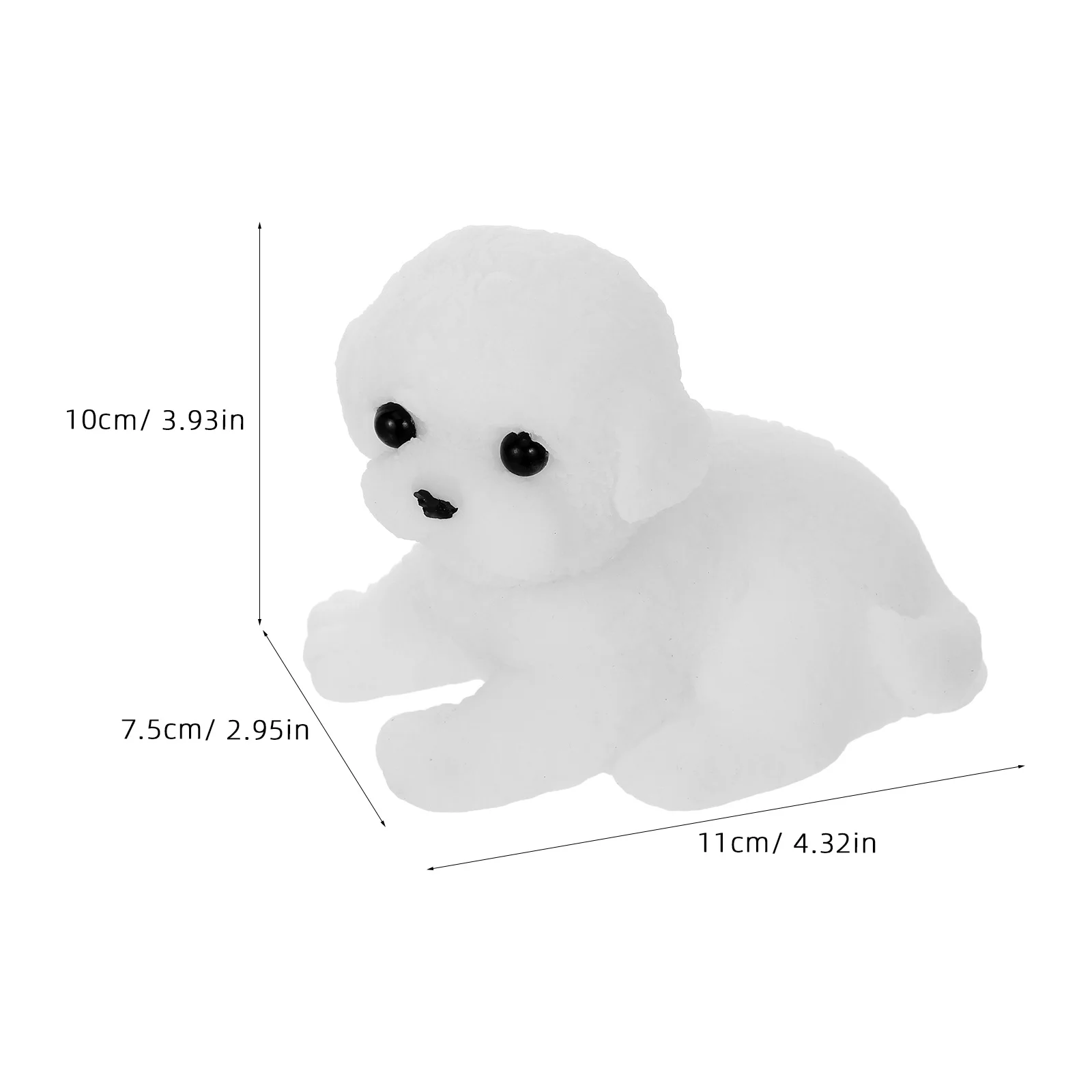 لطيف واقعية الكلب ضغط لينة قرصة الحيوان اسفنجي جرو تصميم المحمولة مكتب المنزل السفر الاسترخاء الإجهاد الإغاثة متعة #6