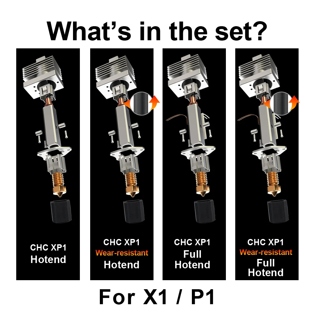 BLV CHC XP1 High Flow Rate Hotend Wear-resistant Heating Block for