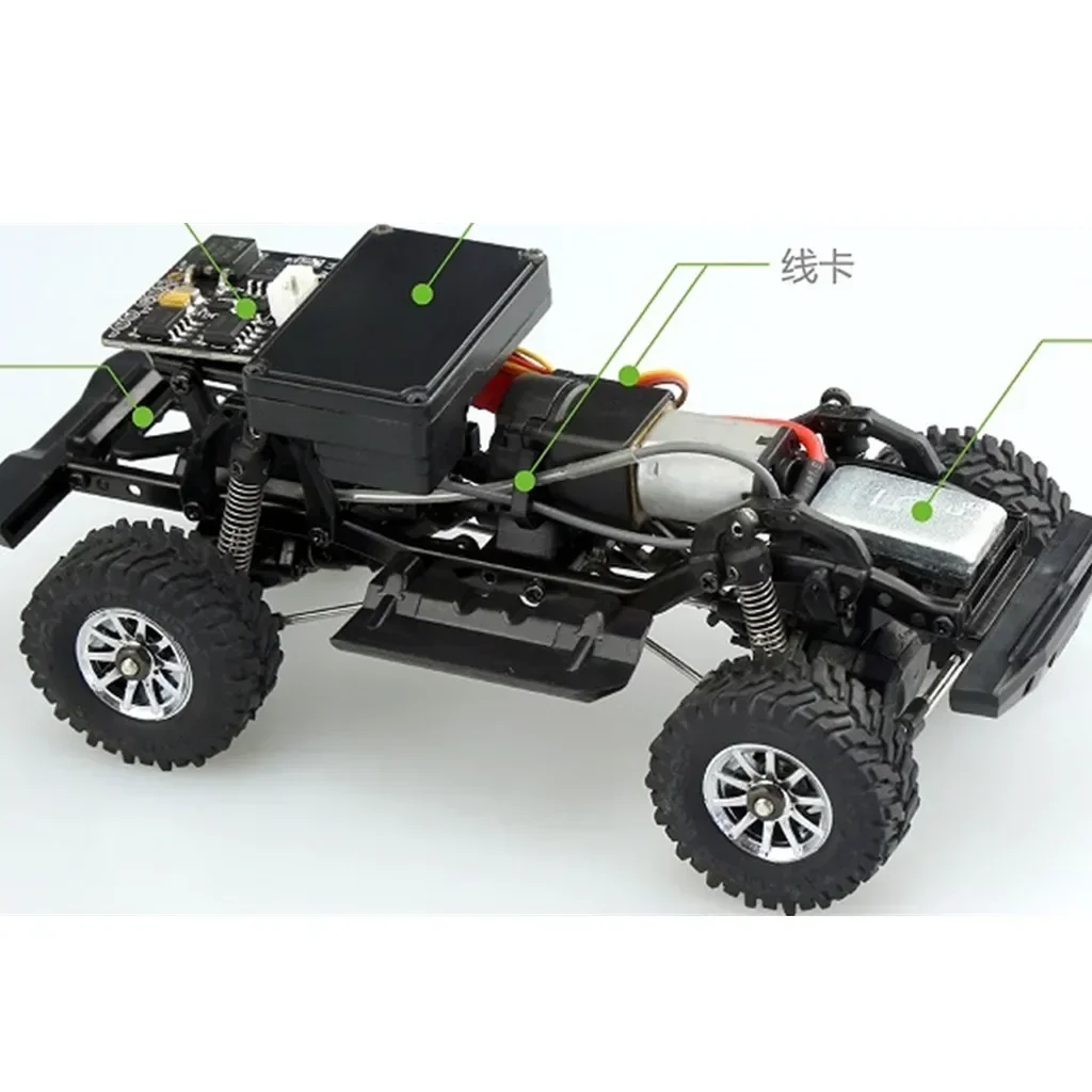 Mini motoriduttore in metallo N20 Motore CC da 200 giri/min e ESC 30A per parti di aggiornamento per auto Orlando Hunter 1/35 RC