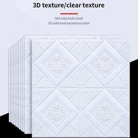 3D Wall Sticker 35cmx35cm Continuous Imitation Brick Wallpaper Self Adhesive Waterproof WallcoveringLiving Room Wall Decoration