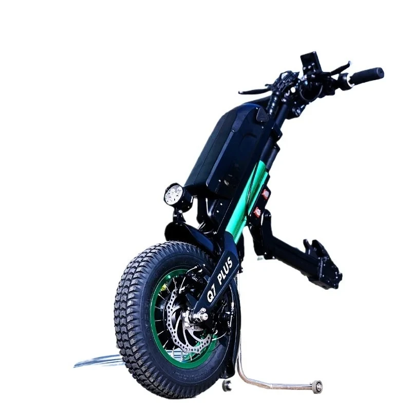 

Electric drive head, suitable for electric vehicles used to pull wheelchairs for disabled people.