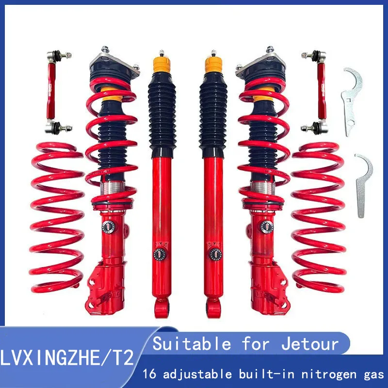 

FOR JETOUR T2 1.5 Coilover Shock Absorber Height Adjustable 16-Level Adjustable with Built-in Nitrogen Gas