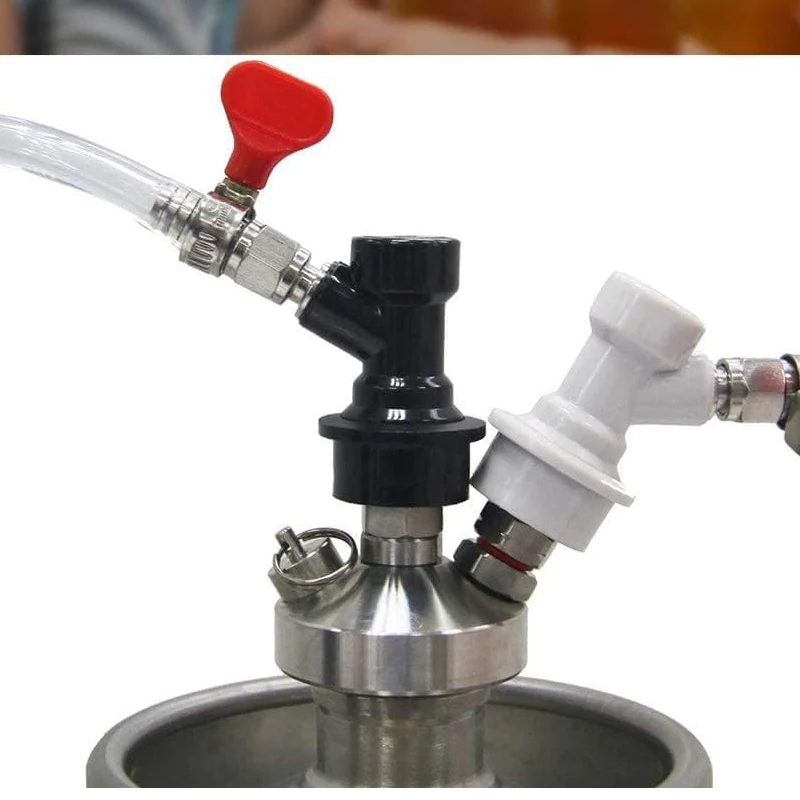 4Pcs Ball Lock Connector ,Beer Keg Ball Lock Disconnect,Liquid / Gas Connectors for Home Brewing Corny Keg / Cornelius Keg Parts view 4