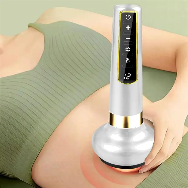 【RECOMMENDED】Pressure Cupping Cellulite Cupping Cupping Cellulite Massager Electric Scraper White