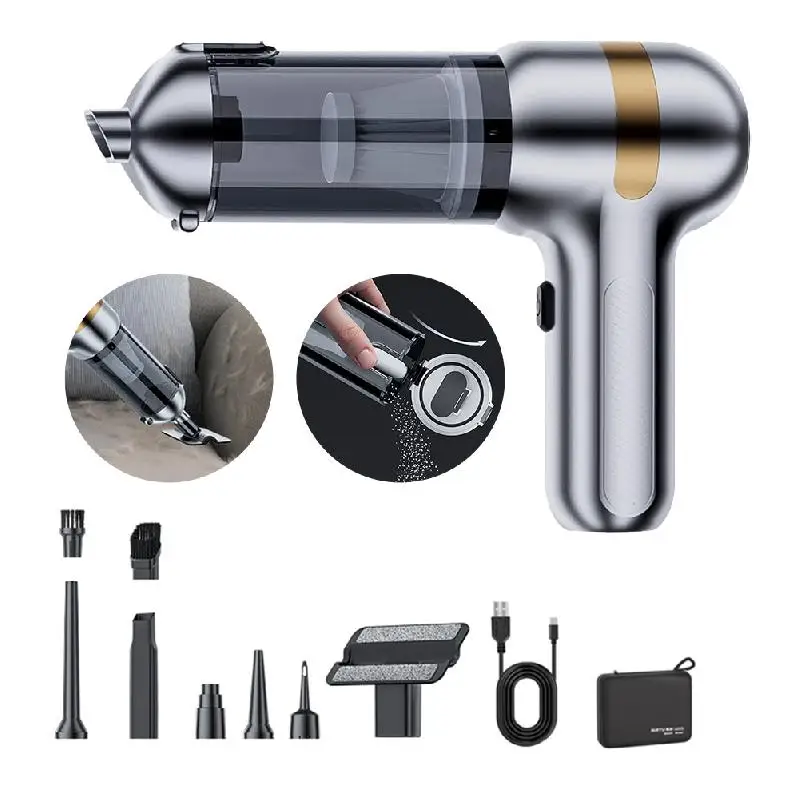 Handheld Vacuum Cleaner Portable 16KPa High Power Car Vacuum Ultra-lightweight Brushless Motor Rechargeable Micro Vacuum Cleaner