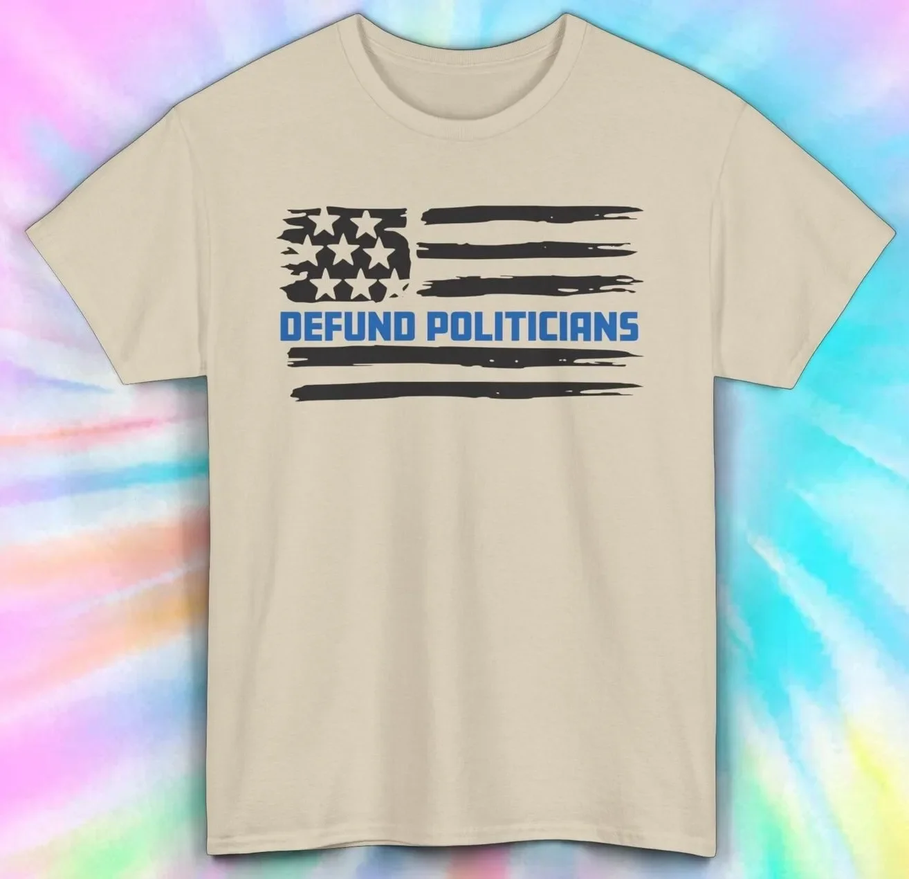 T-shirt drapeau des politiciens Defund |   T-shirt de déclaration politique |   S-5XL