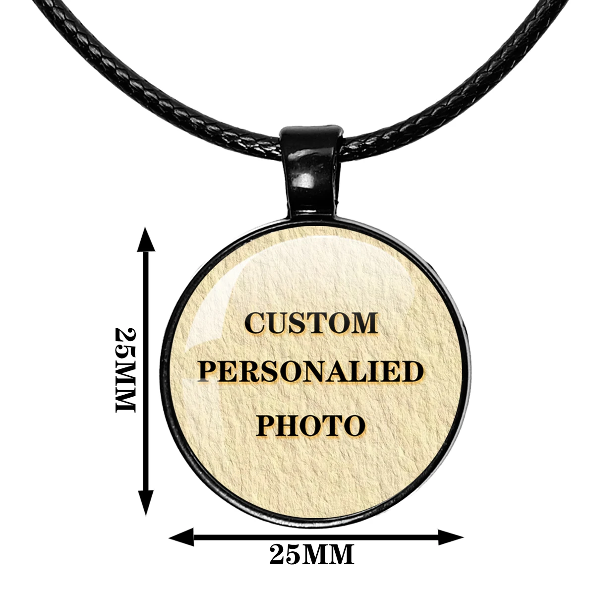 Custom Photo Personalized Mother Father Baby Family Photo 25mm  Necklace Pendant Souvenir For Your Beloved Family Member view 4