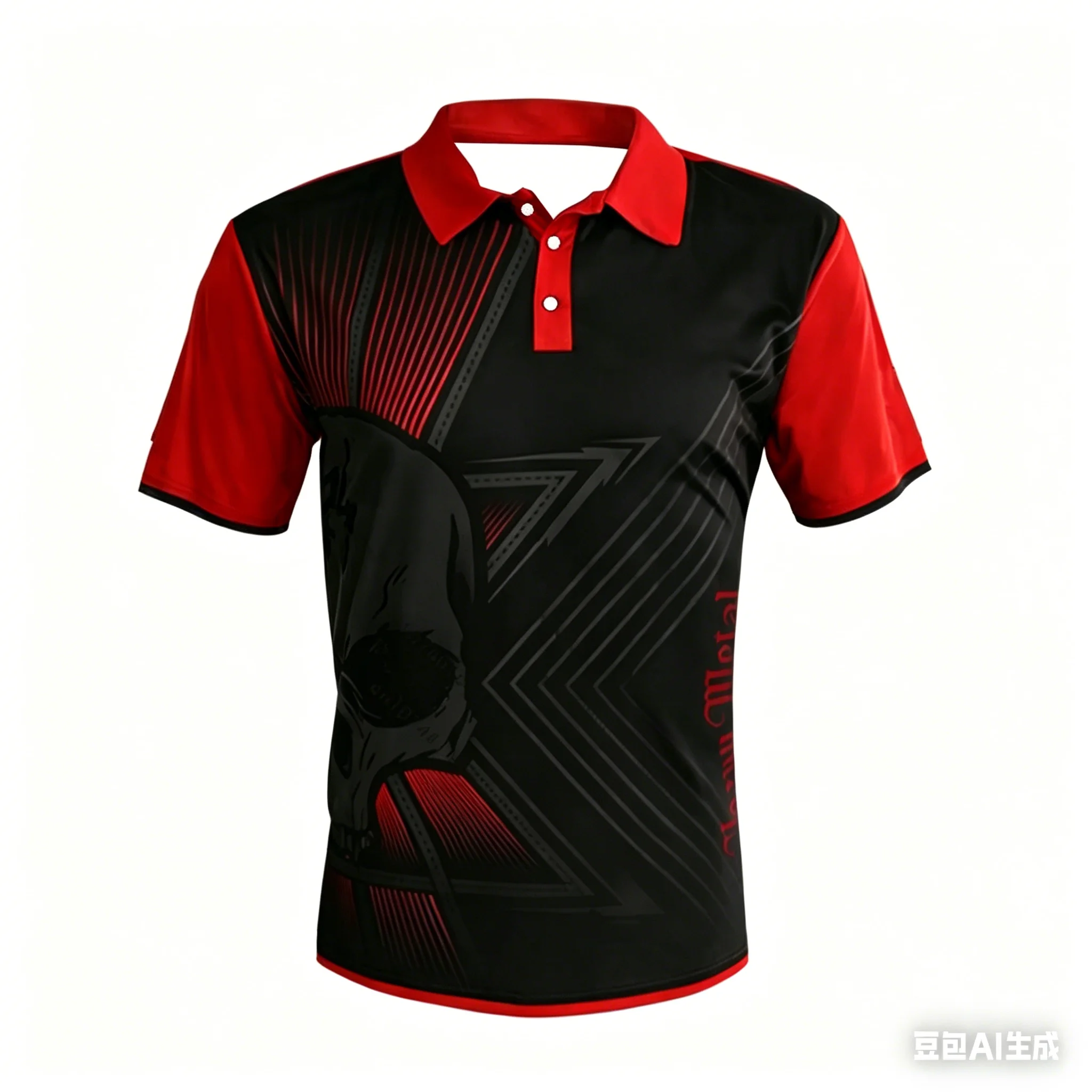 Mens Breathable Short Sleeve Darts Polo Shirt Button Neck Sports Jersey Casual Athletic Top for Darts Competition Training