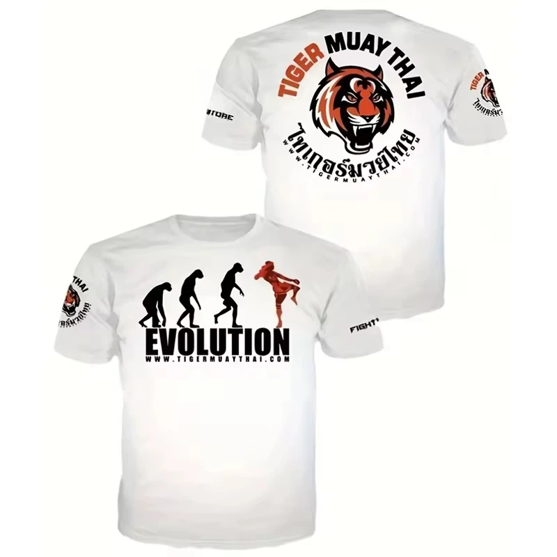 Nuovi arrivi Tiger MuayThai Fitness t-shirt estate uomo Casual manica corta Tee MMA completo combattimento allenamento Tees top