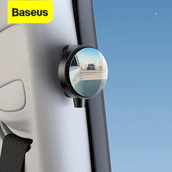 Baseus-車用ユニバーサルブラインドスポットミラー、360 ° 調整可能、フレームレス、広角、伸縮性、駐車場、補助リアビューミラー