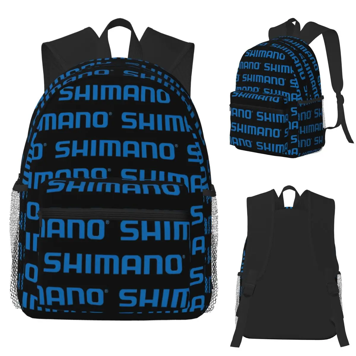 Shimano Fishing Fish Merch Student Backpack School Bag Hiking Travel Daypack for Men Women Bookbag Shoulder Bags