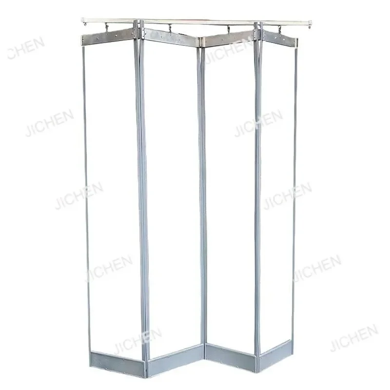 

JC Custom Push-pull Складная магнитная дверная занавеска ПВХ Пластик Торговый центр Мягкая дверная занавеска Фабрика Теплая пылезащитная занавеска Складная