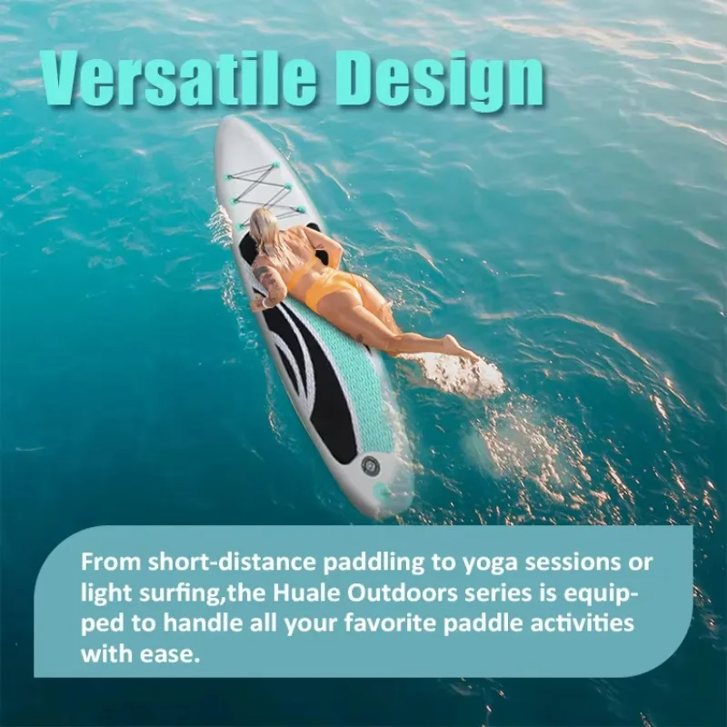 Adult Inflatable SUP Board Heavy-Duty Construction Eco-Friendly Portable 3 Fin System 1 Year