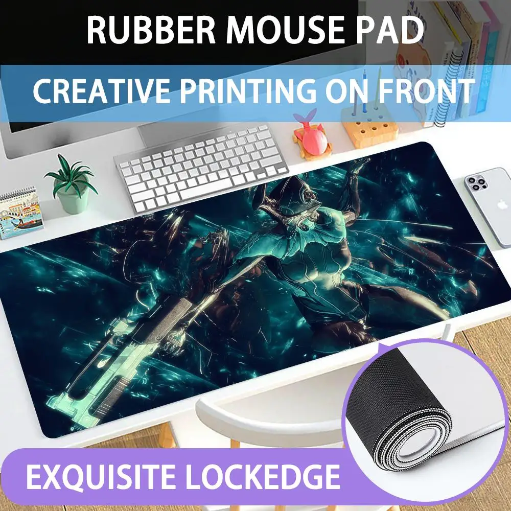 

Mouse Pad Large rubber mouse pad with lock edge computer gamer HD Game Warframe printing desk pad keyboard pad