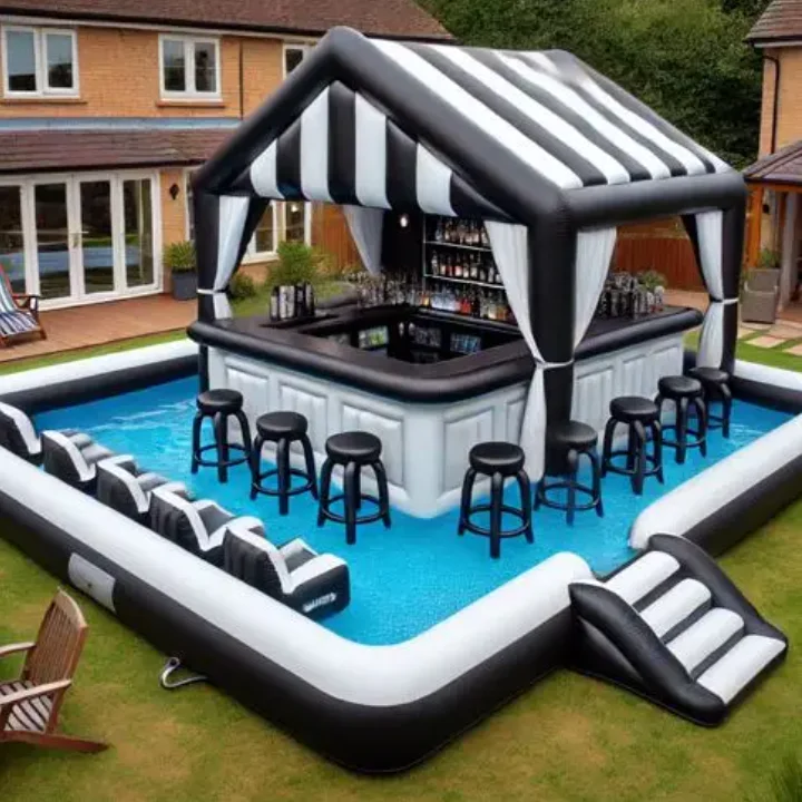 Commercial Grade PVC Material Beach Play Party Inflatable bar for Family Outdoor