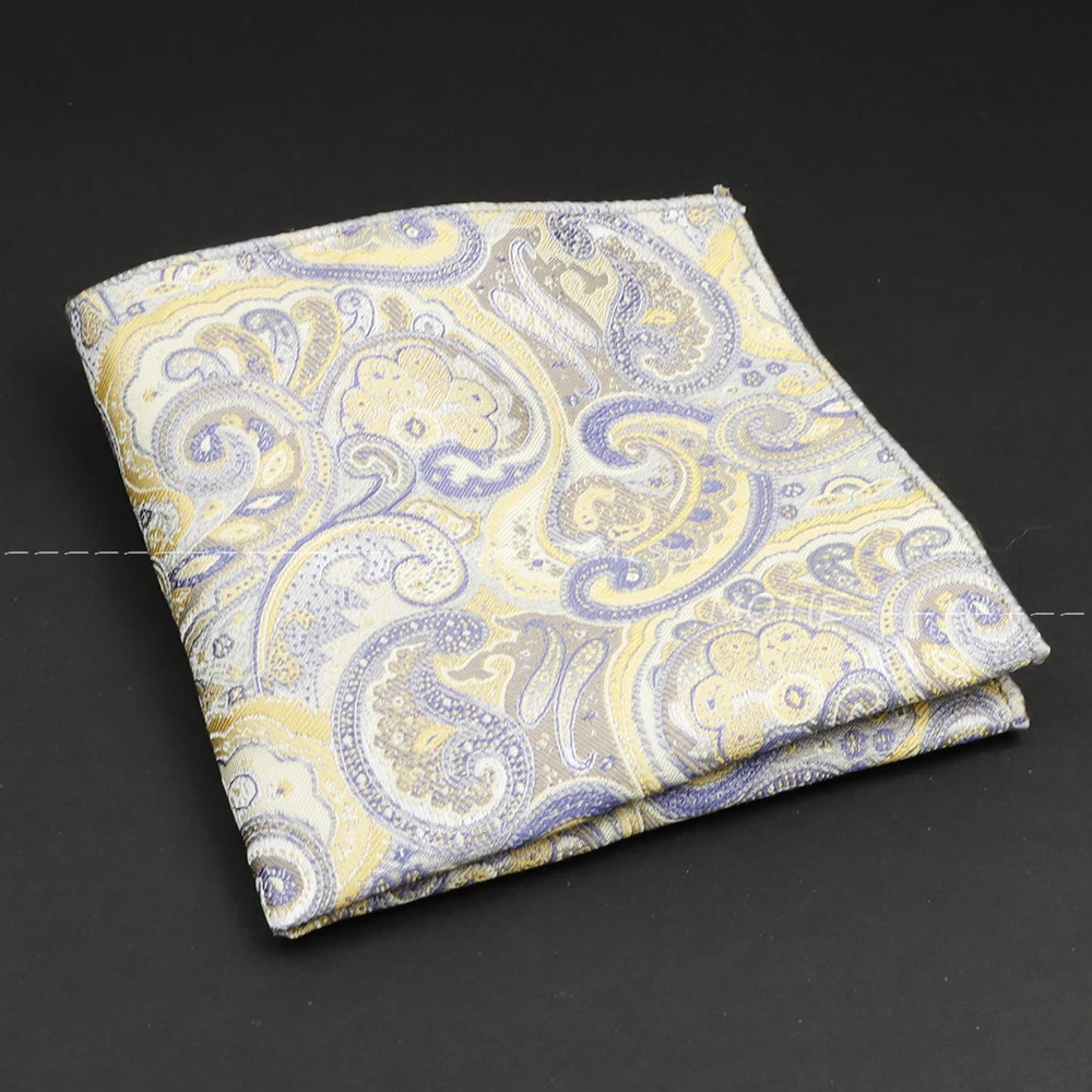 最新のスタイルポケットチーフハンカチエレガントな青赤ジャカードハンカチフィットシャツアクセサリー日常着ネクタイフェスティバルギフト