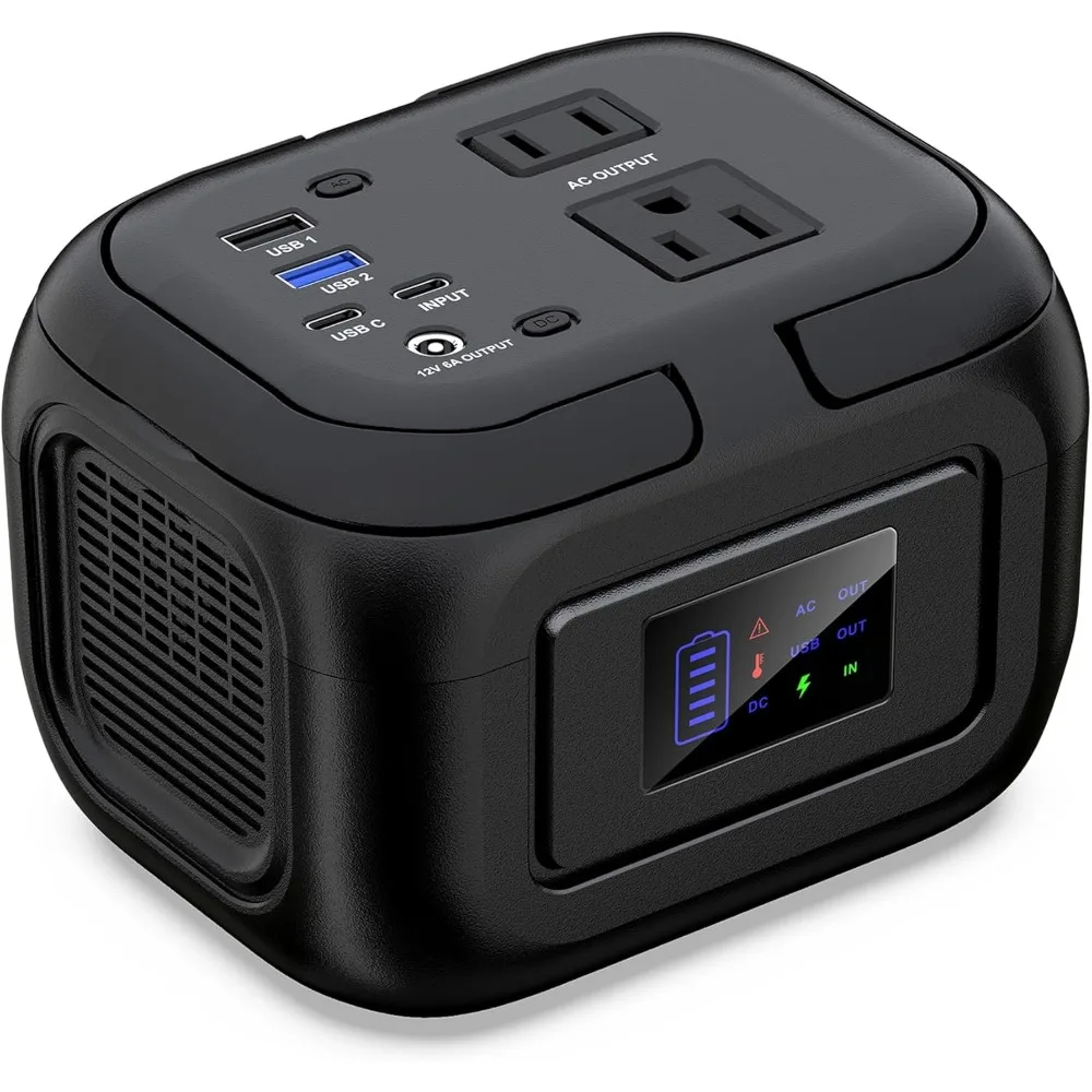 

120W Peak Portable Power Station 97Wh with AC Outlet, USB-C/QC3.0, Fast Charging for Camping Home Backup