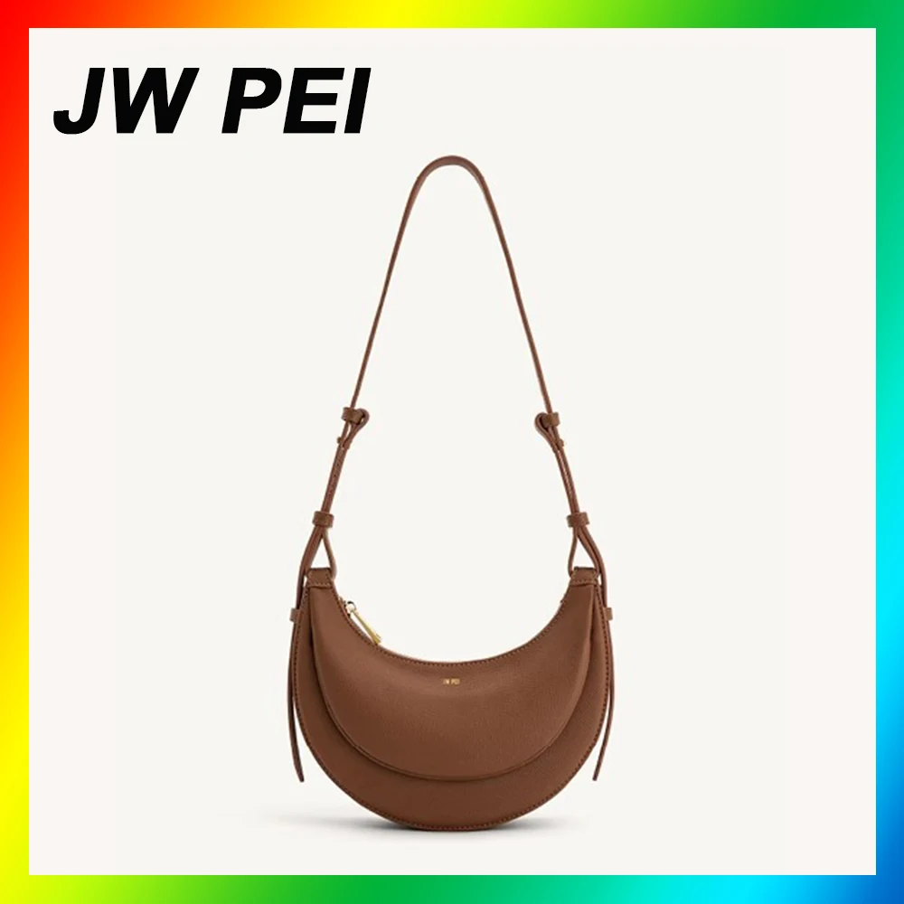2025 New fashion JW PEI half moon bag niche design senior sense shoulder armpit bag PU temperament woman