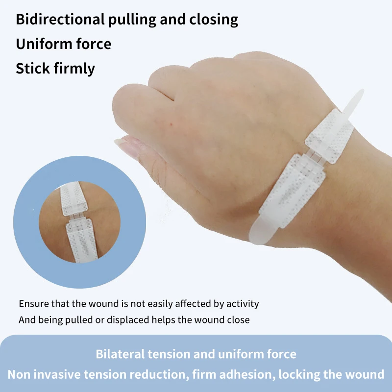 

1PCS Zipper Band-aid Painless Wound Closure Device Suture-free Wound Dressing Patches Zip Suture Reducer Band Aid